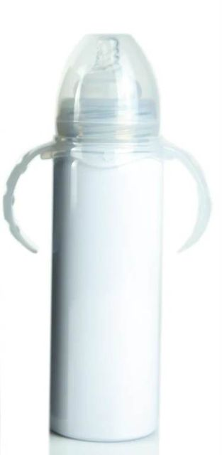RTS Chinese Warehouse Case of 40pack 8oz Sublimation Stainless Steel Vacuum Baby With Lid and Straws