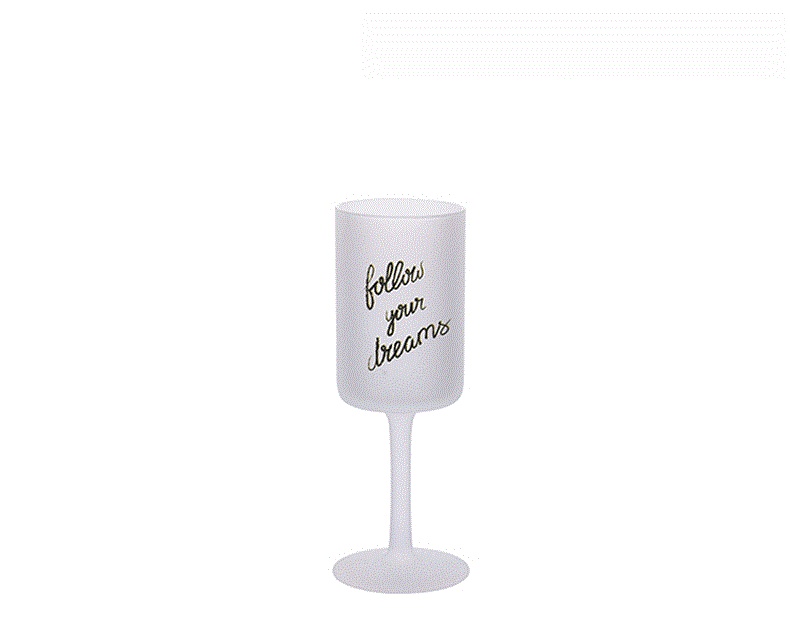 9oz Sublimation Frosted Glass Wine Tumblers - Chinese Warehouse