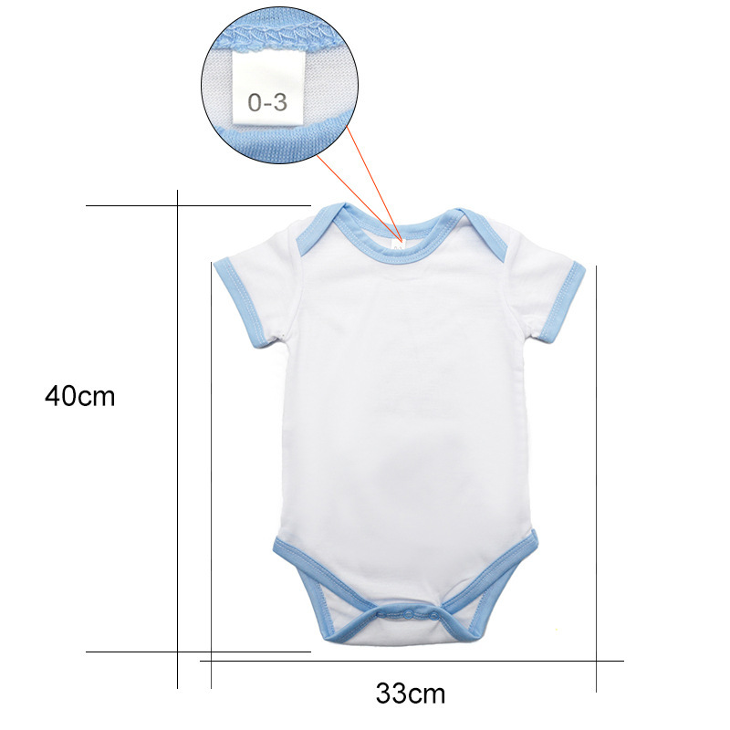 Sublimation Unisex Baby 50 Pack Short Sleeve Onesies Bodysuits  - Chinese Warehouse