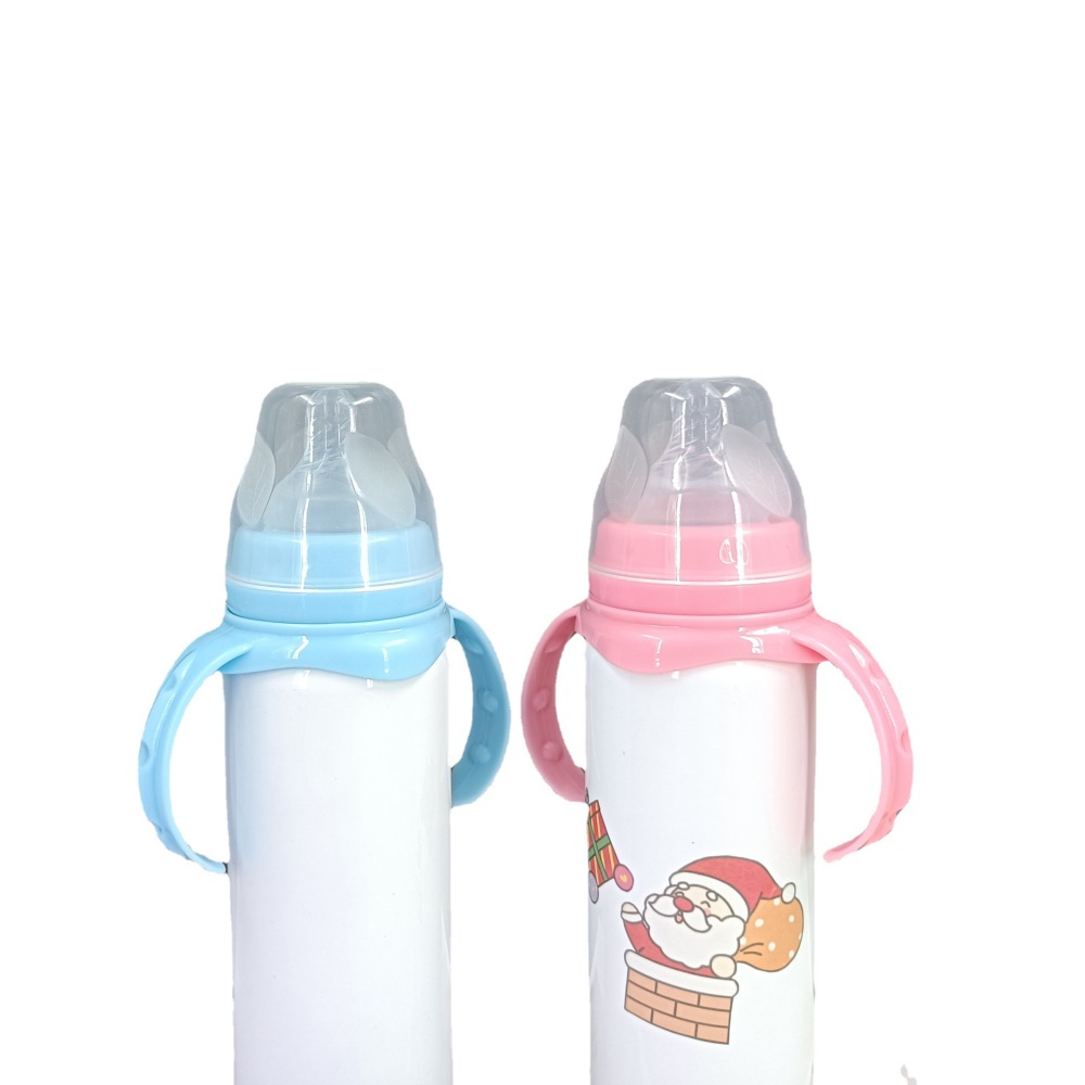 RTS Chinese Warehouse Case of 40pack 8oz Sublimation Stainless Steel Vacuum Baby With Lid and Straws