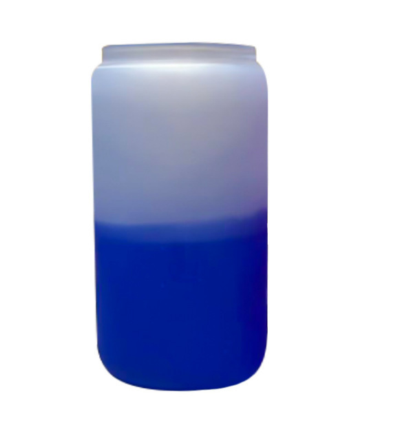 Case of 25pack 16oz Sublimation Cold Water Color Changing Glass Can With Bamboo Lid and Plastic Straw - Chinese Warehouse