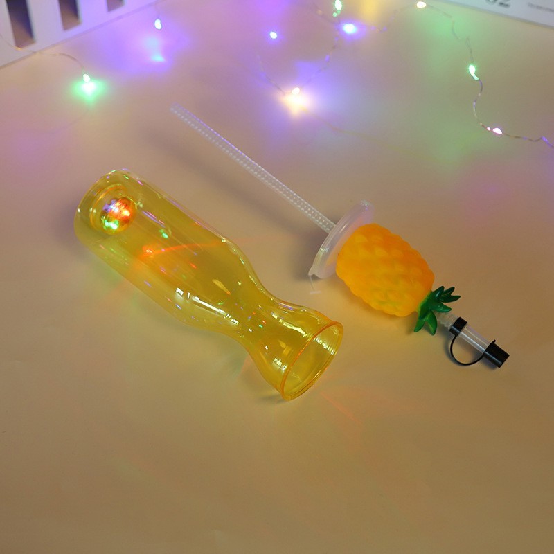 15oz Plastic Double Wall multi design disposable Tumbler with LED light - Chinese Warehouse