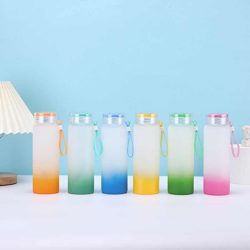 17oz Sublimation Case of 40pack Colored Frost Glass tumbler  -  Chinese Warehouse