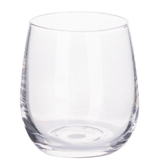 11oz Sublimation Case of 48pack Glass Egg Shape Frosted/Clear Wine Tumblers - Chinese Warehouse