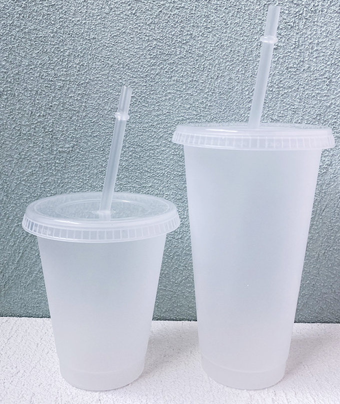 16oz/24oz case of 200pack Plastic Single Wall reusable Clear Tumbler with Plastic Straw - Chinese Warehouse