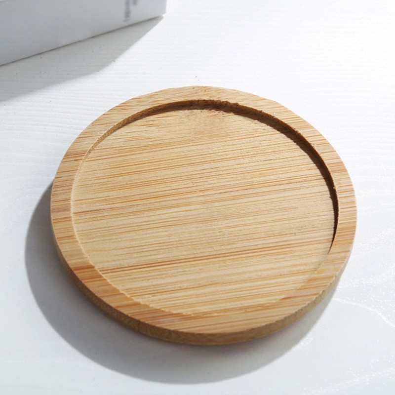 Case of 50pcs 3.2"*3.7" sub ceramic flower pot + wooden base- Chinese Warehouse