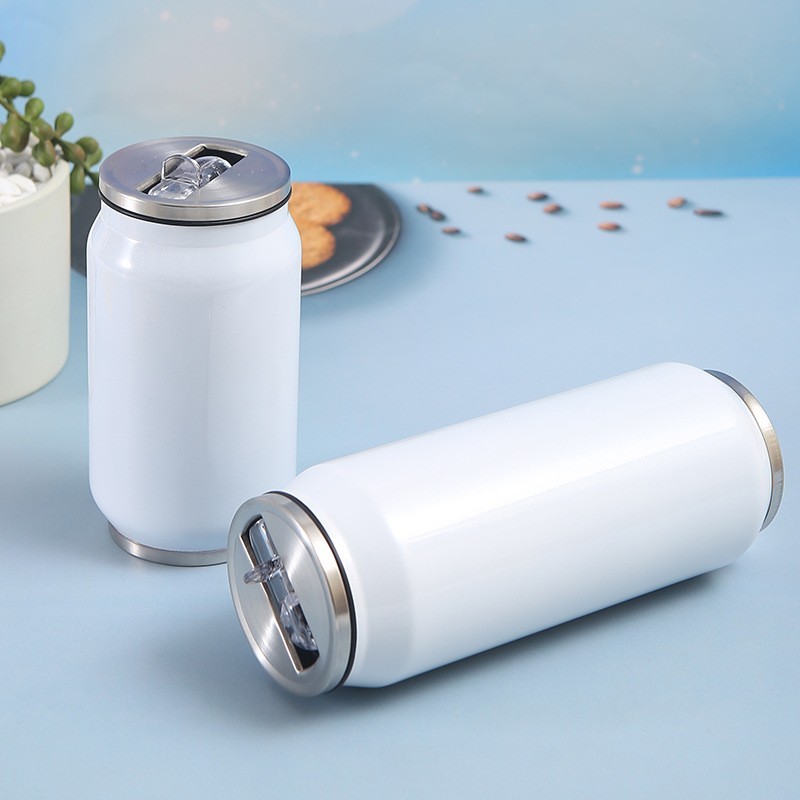 10oz/17oz Double Wall white Sublimation cola Can Case of 50pack Stainless Steel tumbler - Chinese Warehouse
