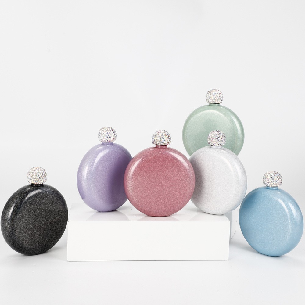 RTS Chinese Warehouse 5oz multi shimmer Sublimation Case of 50pack Stainless Steel Wine Alcohol Liquor Flask for Party Hand size Hip Flask