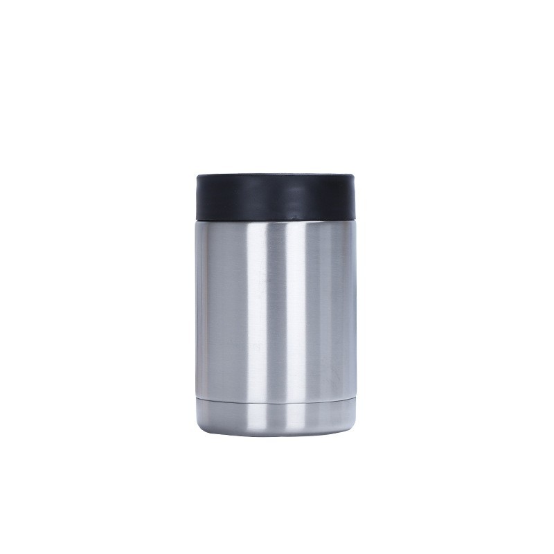 RTS Chinese Warehouse Case of 50pack 12oz white Sublimation Stainless Straight  Can Cooler with lid