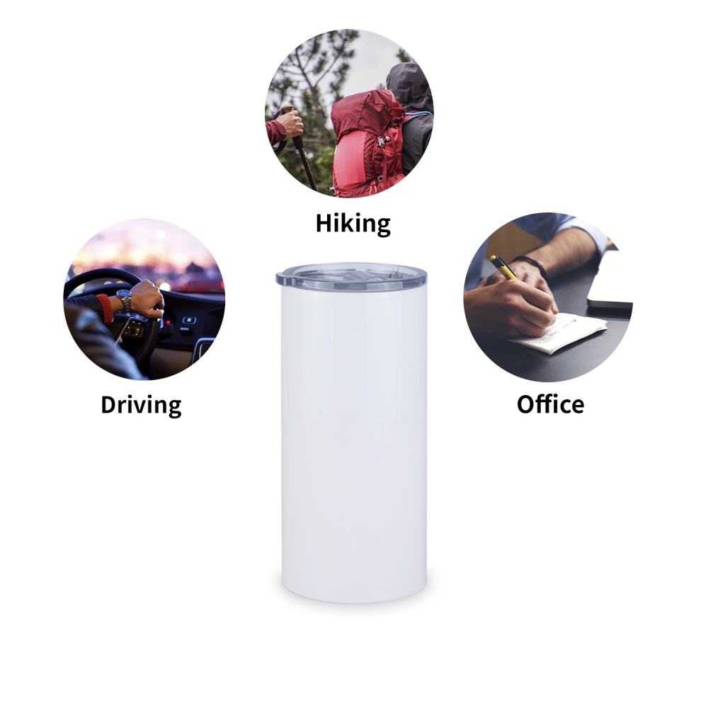 RTS US Warehouse Case of 25pack 22oz Sublimation Straight Fatty Tumblers wiht Plastic Straw&Lids