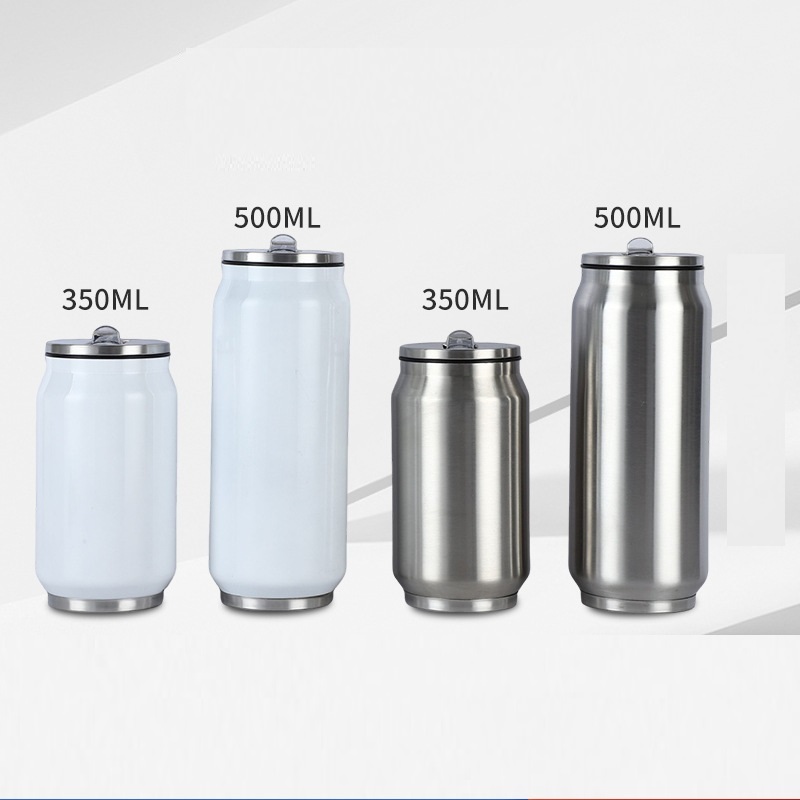 10oz/17oz Double Wall white Sublimation cola Can Case of 50pack Stainless Steel tumbler - Chinese Warehouse