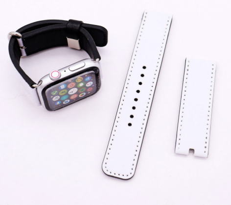 Case of 25pack New Hot Selling white sublimation Leather Watch Band set - Chinese Warehouse