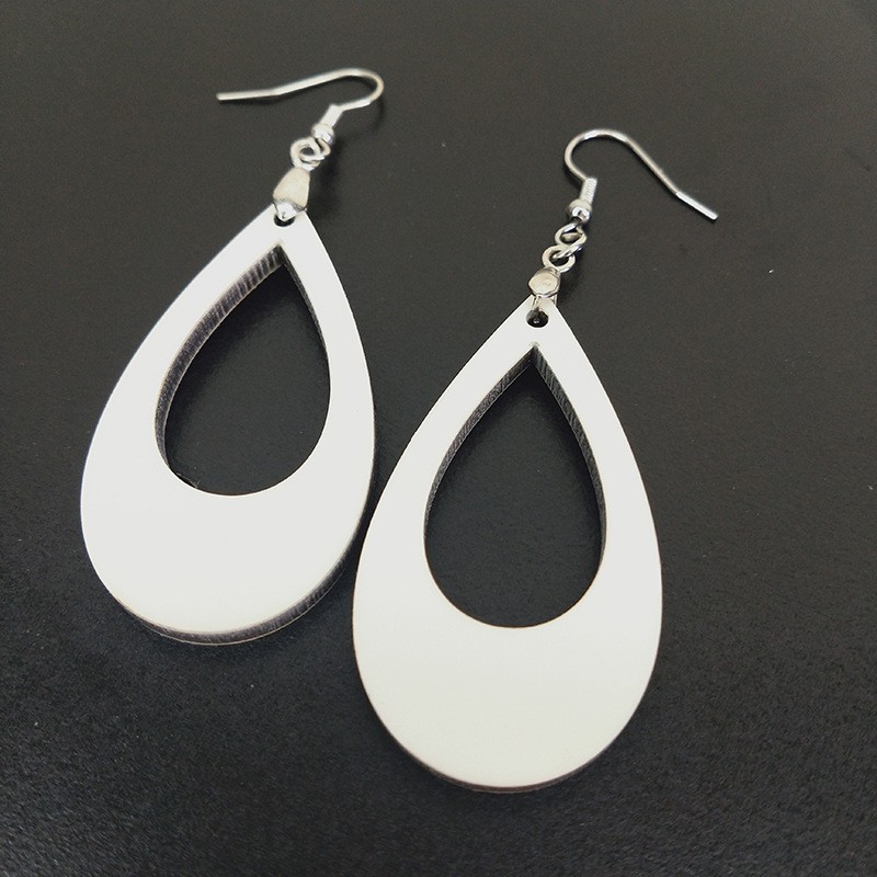 Case of 100pairs Hot selling   MDF sublimation earrings- Chinese Warehouse