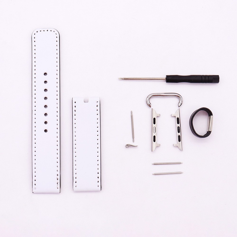 Case of 25pack New Hot Selling white sublimation Leather Watch Band set - Chinese Warehouse