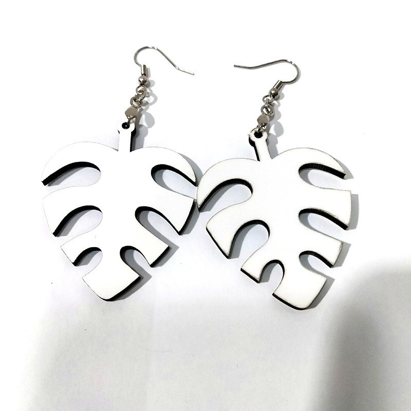 Case of 100pairs Hot selling   MDF sublimation earrings- Chinese Warehouse