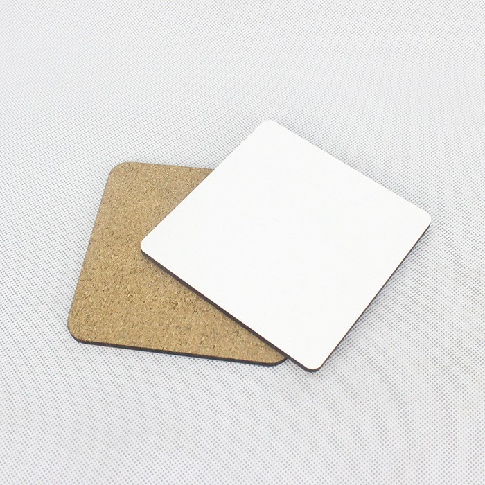 Case of 100pack 3.75" Cork-Back MDF Sublimation Drink Coaster- Chinese Warehouse