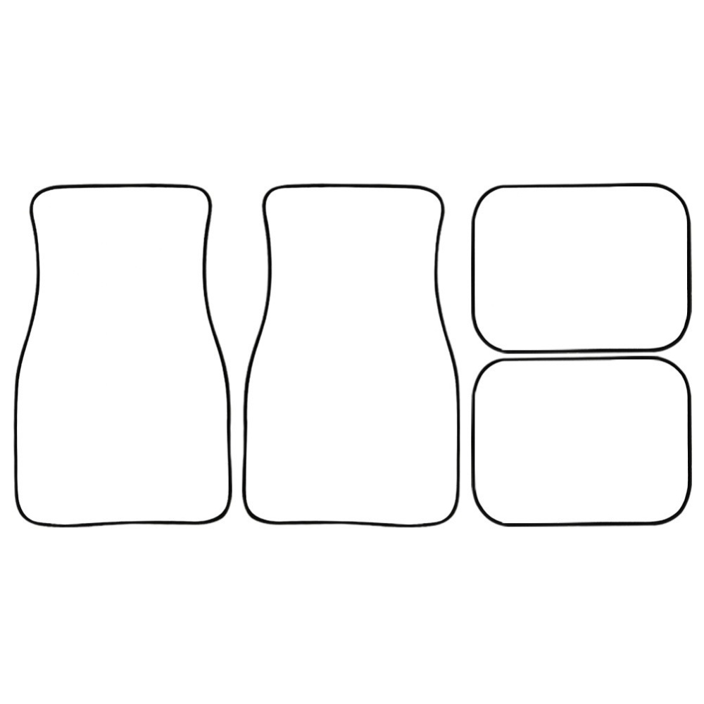 2-pc Sublimation Fit Front /Rear Full Set Carpet Car Suv Floor Mats - Chinese Warehouse
