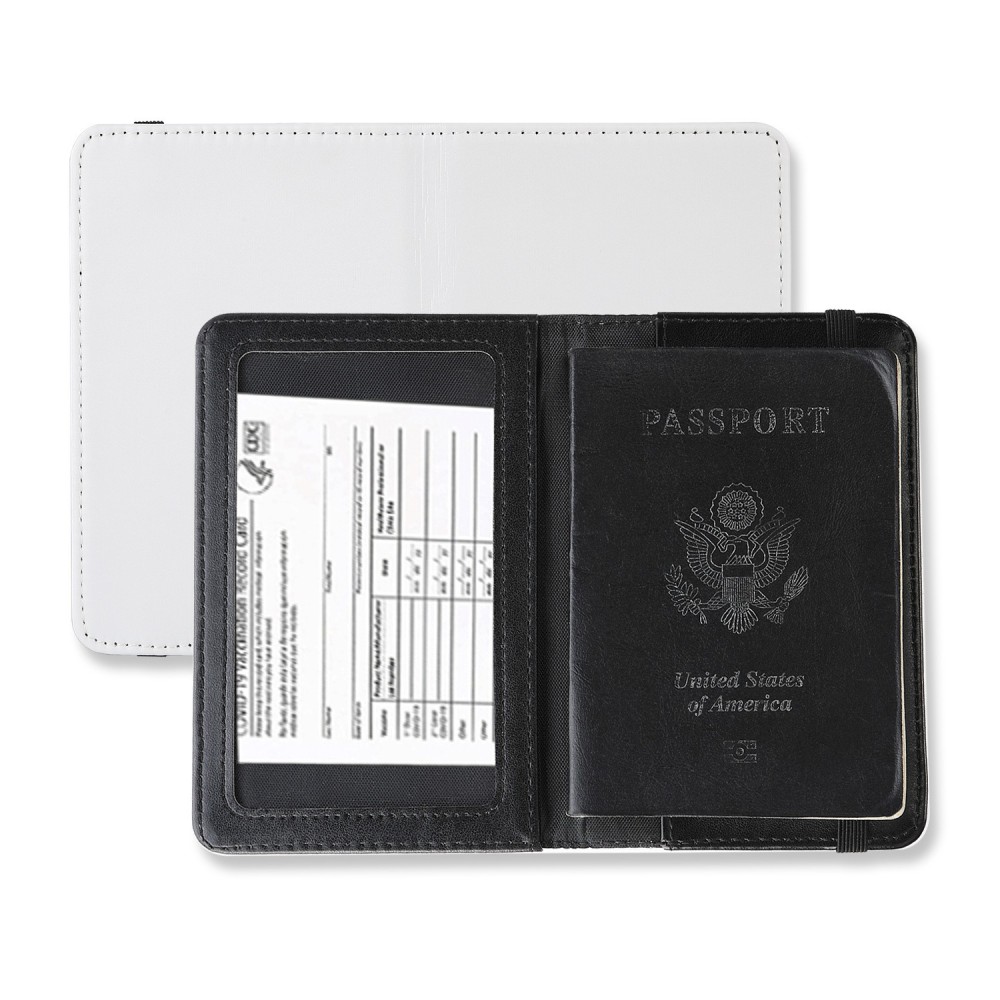 Case of 50pack sublimation  PU Passport bag Chinese Warehouse