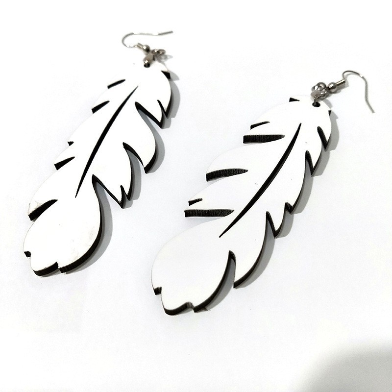 Case of 100pairs Hot selling   MDF sublimation earrings- Chinese Warehouse