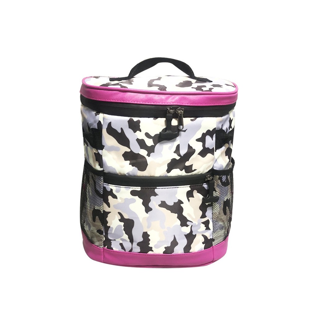 13"*12"*6" Case of 40pack New ice pack Leopard print camouflage backpack outdoor picnic insulation pack lunch bag - Chinese Warehouse