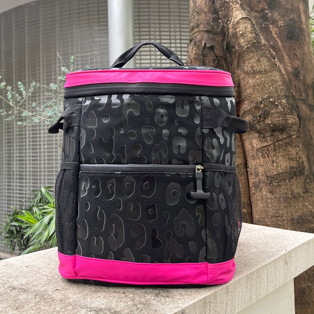 13"*12"*6" Case of 40pack New ice pack Leopard print camouflage backpack outdoor picnic insulation pack lunch bag - Chinese Warehouse
