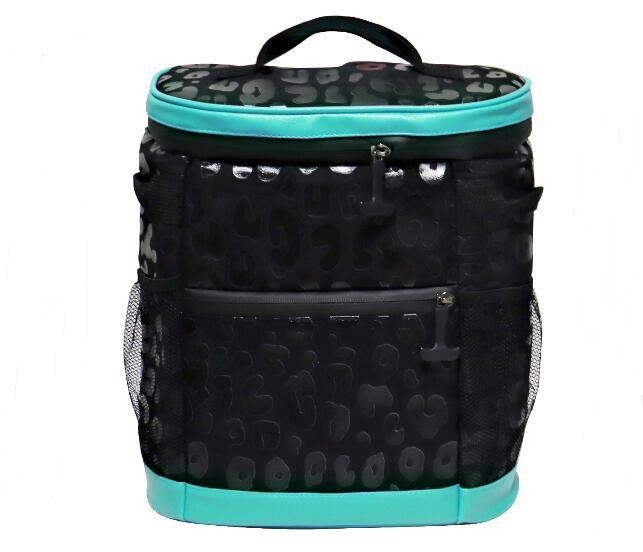 13"*12"*6" Case of 40pack New ice pack Leopard print camouflage backpack outdoor picnic insulation pack lunch bag - Chinese Warehouse