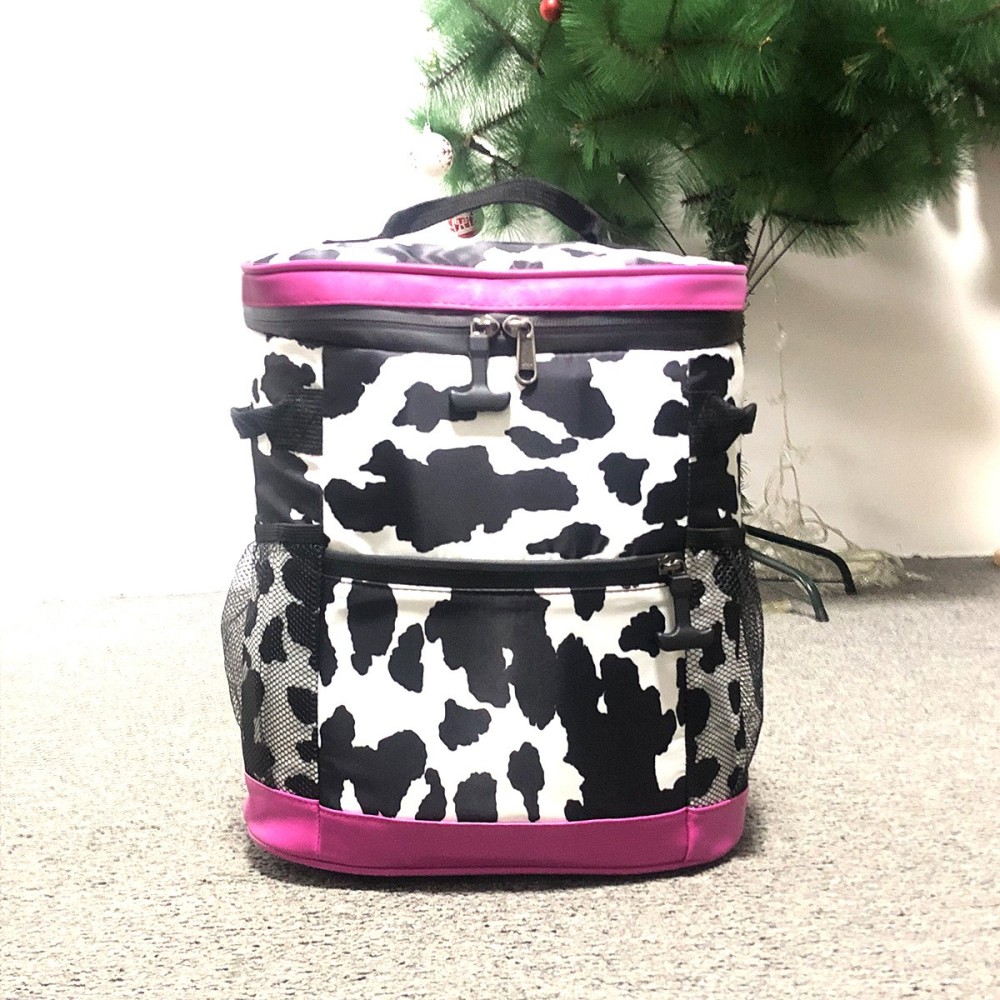 13"*12"*6" Case of 40pack New ice pack Leopard print camouflage backpack outdoor picnic insulation pack lunch bag - Chinese Warehouse