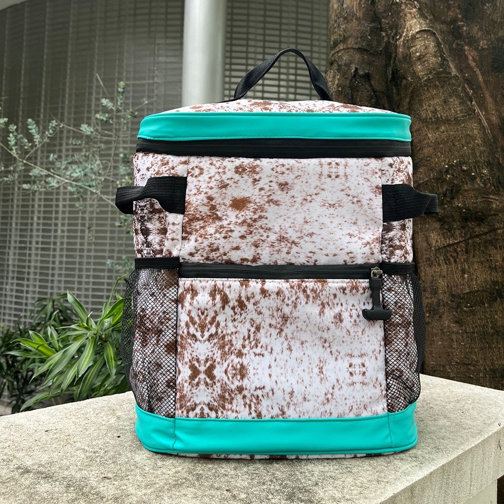 13"*12"*6" Case of 40pack New ice pack Leopard print camouflage backpack outdoor picnic insulation pack lunch bag - Chinese Warehouse