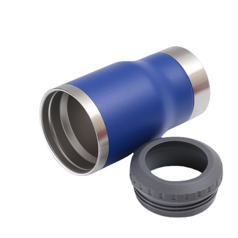 Hot selling for Father Day Case of 50pack 14oz 4in1 powder coating Can Cooler with opener and duo lids -Chinese Warehouse
