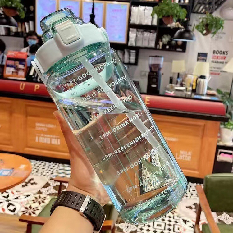 Case of 48pack New design of 2L clear water bottle with leak proof lids  - Chinese Warehouse