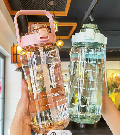 Case of 48pack New design of 2L clear water bottle with leak proof lids  - Chinese Warehouse
