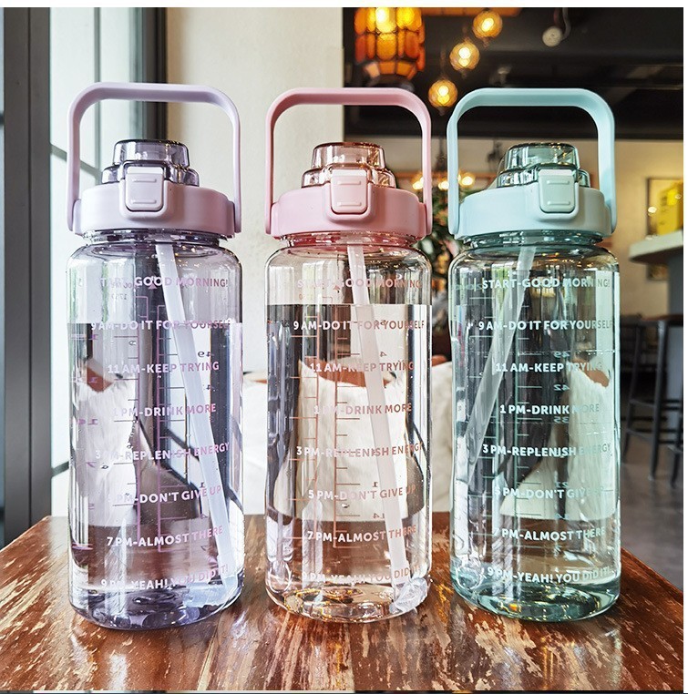 Case of 48pack New design of 2L clear water bottle with leak proof lids  - Chinese Warehouse