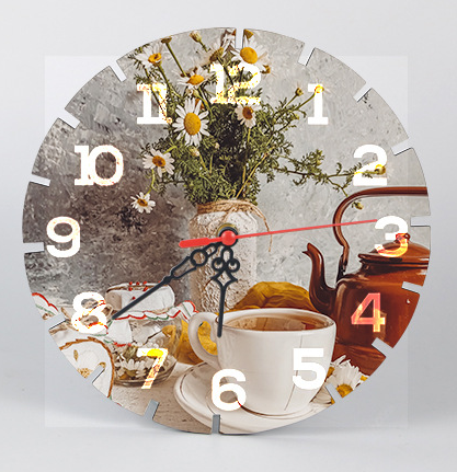 Case of 48pack Sublimation MDF clock - Chinese Warehouse
