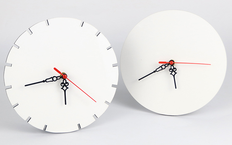 Case of 48pack Sublimation MDF clock - Chinese Warehouse