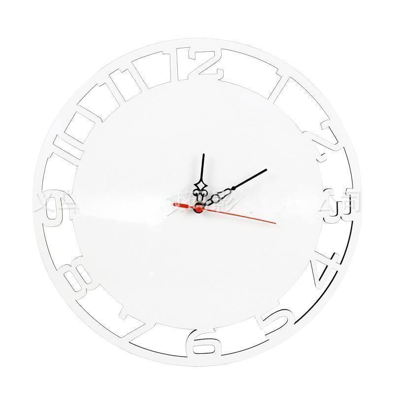Case of 48pack Sublimation MDF clock - Chinese Warehouse