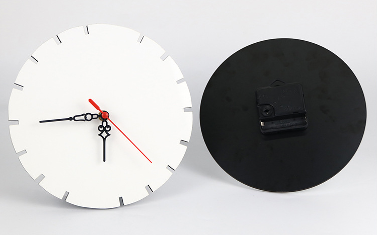 Case of 48pack Sublimation MDF clock - Chinese Warehouse