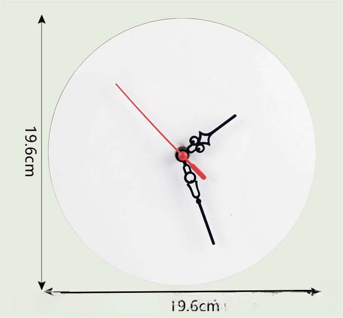 Case of 48pack Sublimation MDF clock - Chinese Warehouse