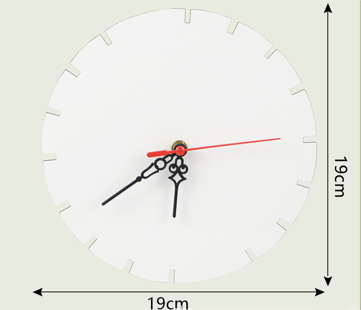 Case of 48pack Sublimation MDF clock - Chinese Warehouse