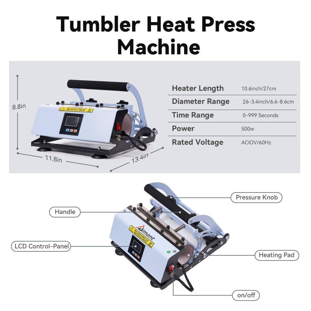 The 11oz-30oz Tumbler Heat Press Machine  - Chinese Warehouse