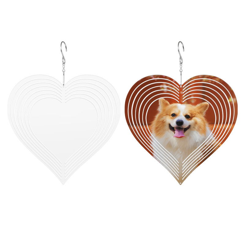 Double Side Sublimation Case of 25pack Alluminum 8"/10" Wind Spinner with Mixed/Single Shape - Chinese Warehouse