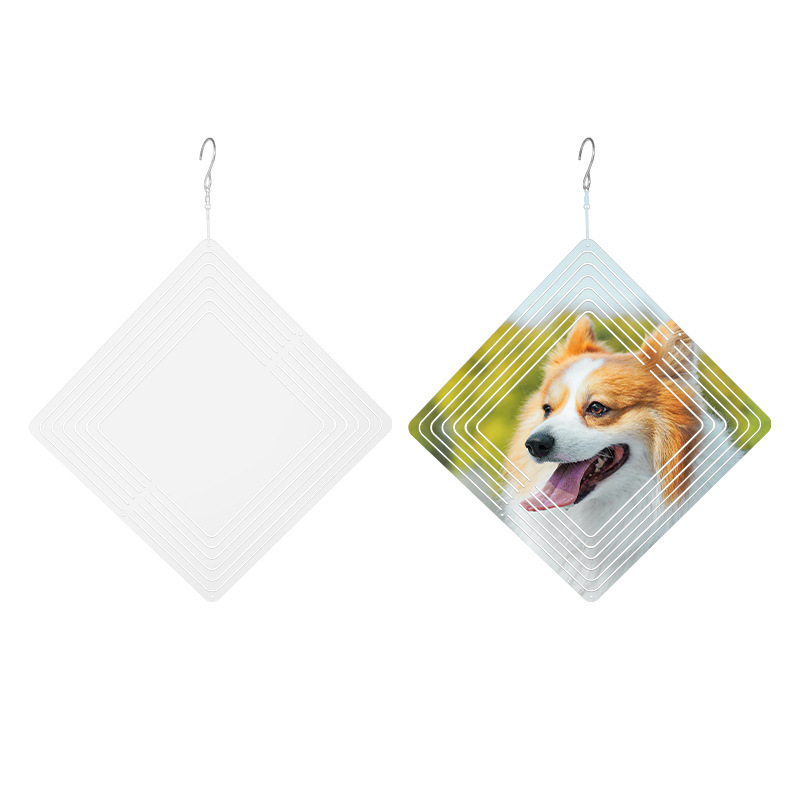 Double Side Sublimation Case of 25pack Alluminum 8"/10" Wind Spinner with Mixed/Single Shape - Chinese Warehouse