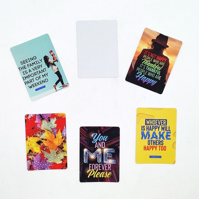 2.46*3.45inch Double sides Sublimation Blank Plastic Playing Cards - Chinese Warehouse