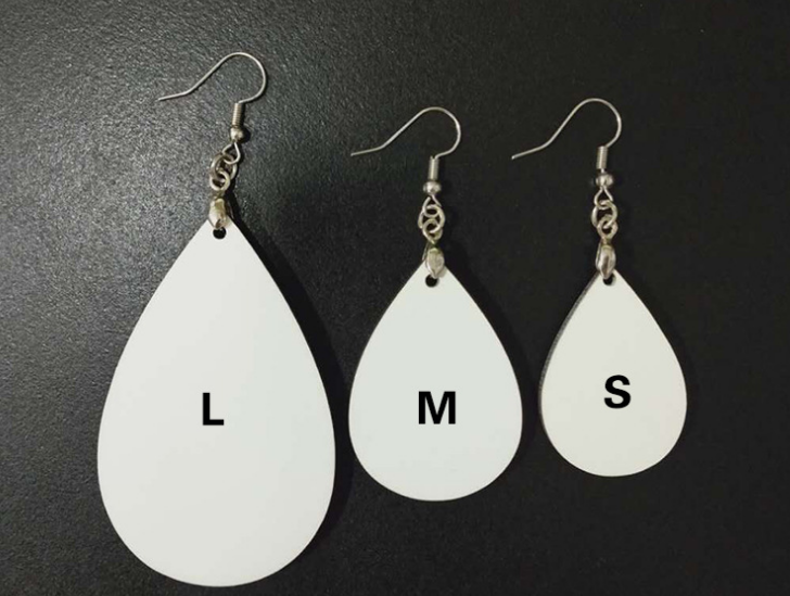Case of 100pairs Hot selling   MDF sublimation earrings- Chinese Warehouse