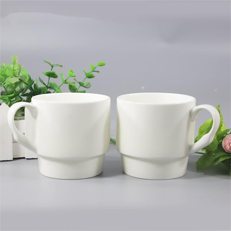 12oz Case of 25pack White Sublimation Ceramic Mugs with White Handle - Chinese Warehouse