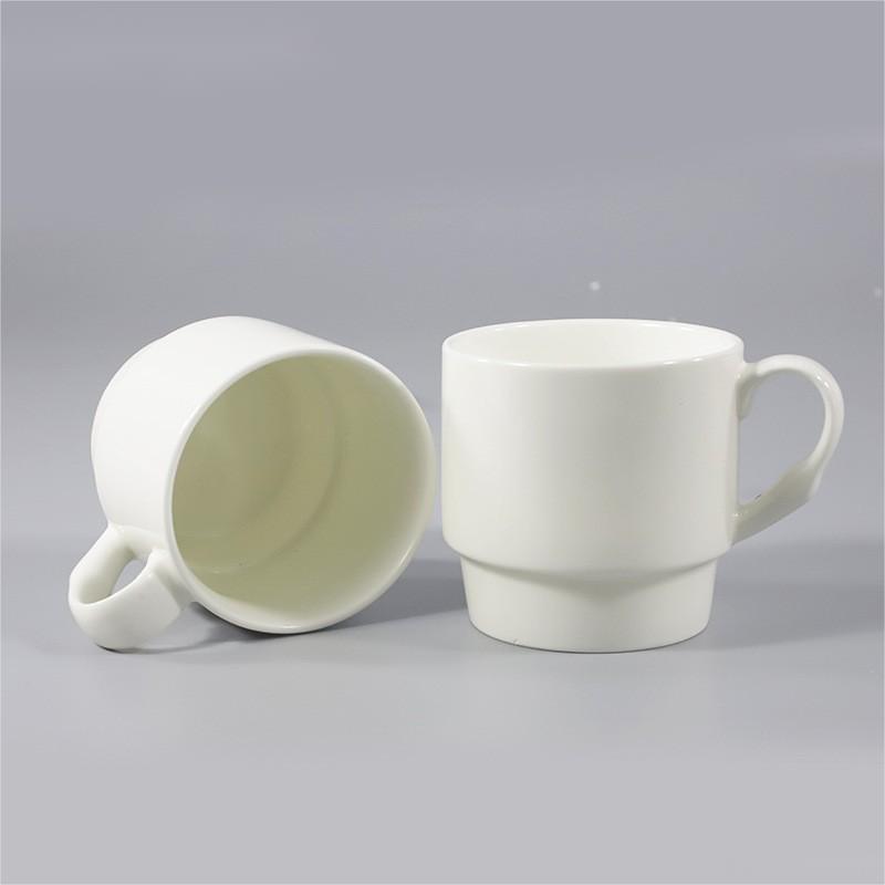 12oz Case of 25pack White Sublimation Ceramic Mugs with White Handle - Chinese Warehouse