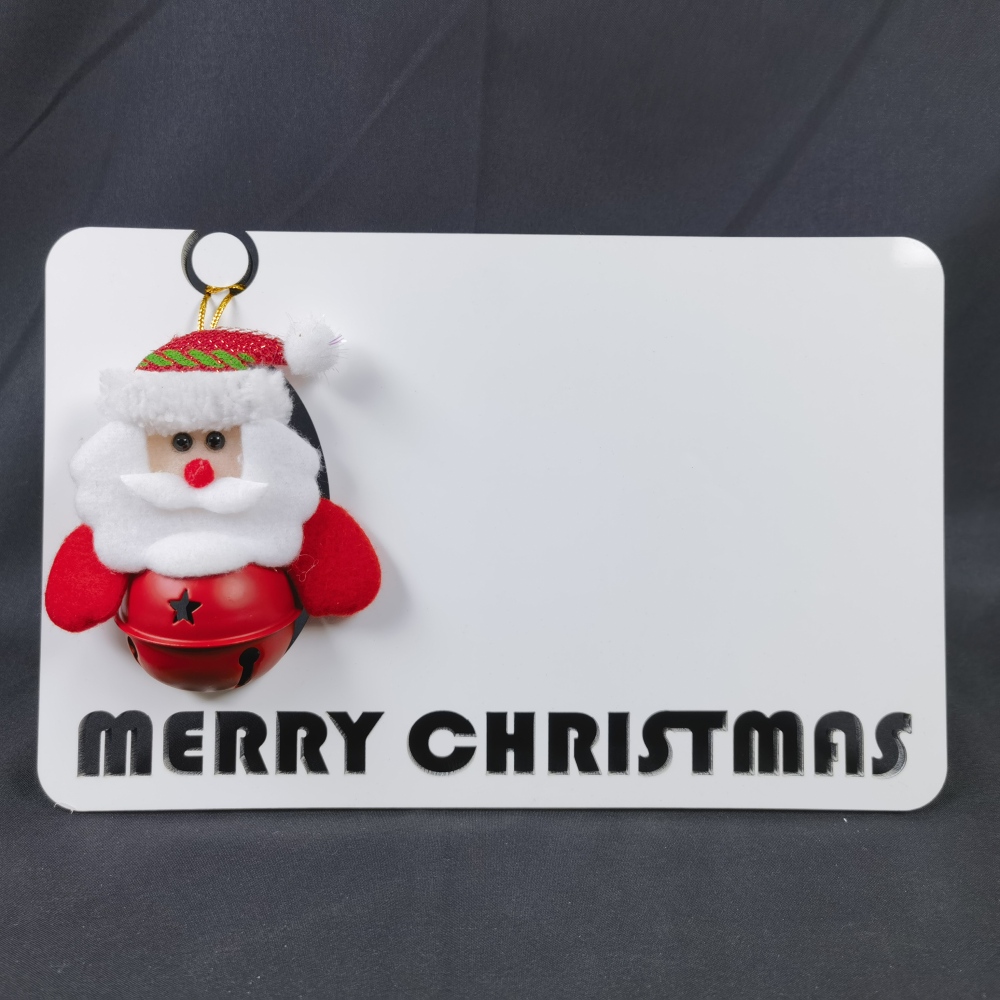 Sublimation Blank MDF Christmas Photo Frame with Doll    - Chinese Warehouse