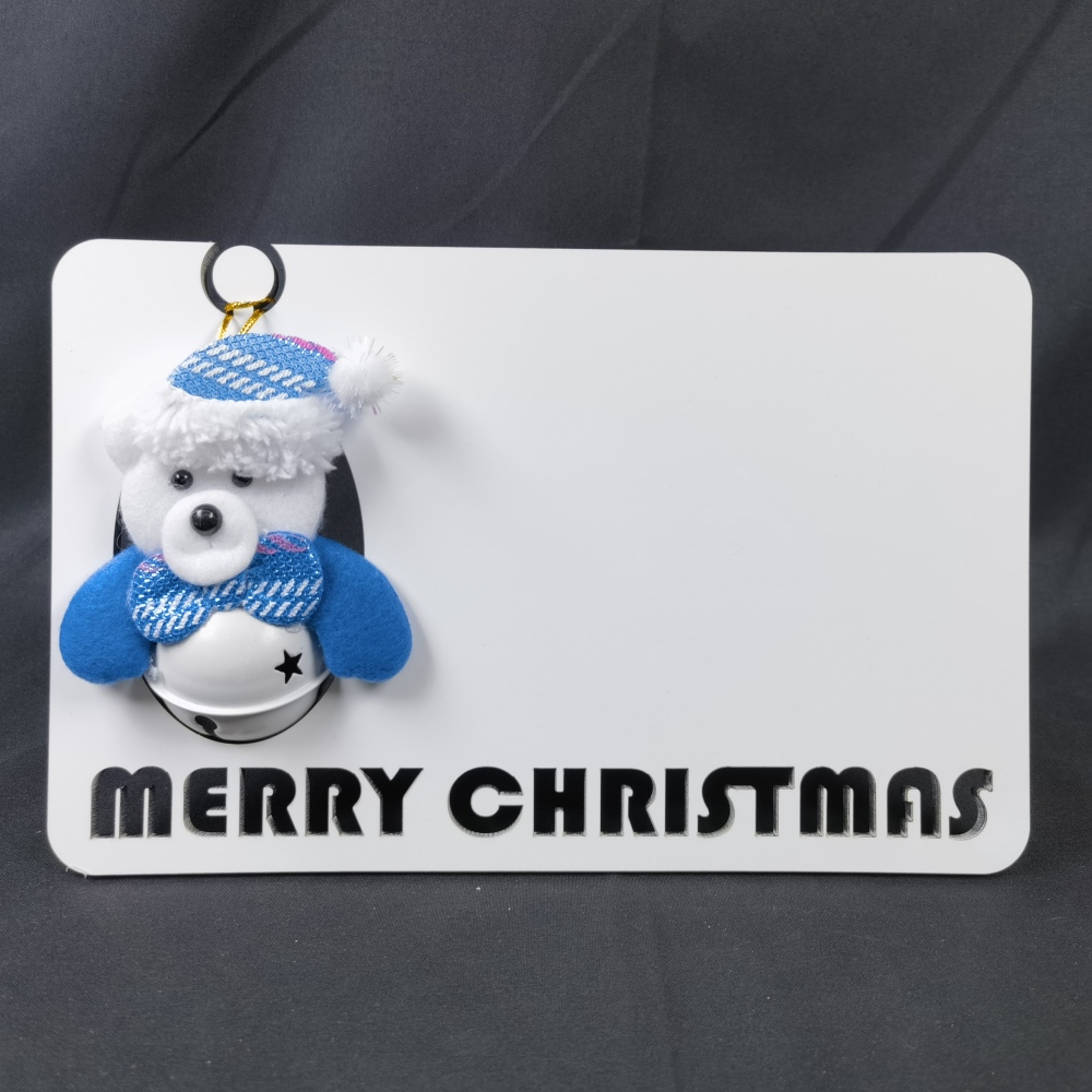 Sublimation Blank MDF Christmas Photo Frame with Doll    - Chinese Warehouse