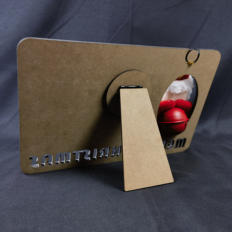 Sublimation Blank MDF Christmas Photo Frame with Doll    - Chinese Warehouse