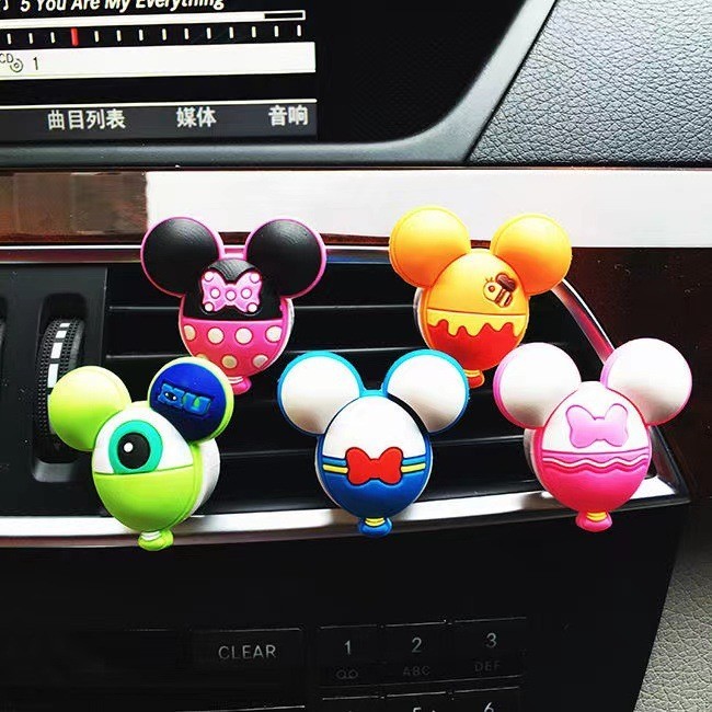 Case of 100pack  Mini Portable Plastic Car Perfume Clip with Scent Disks