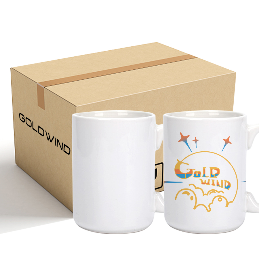 RTS US Warehouse 15oz Case of 36pack White Sublimation Ceramic